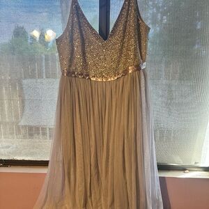 BHLDN Sparkling gown in need of hem